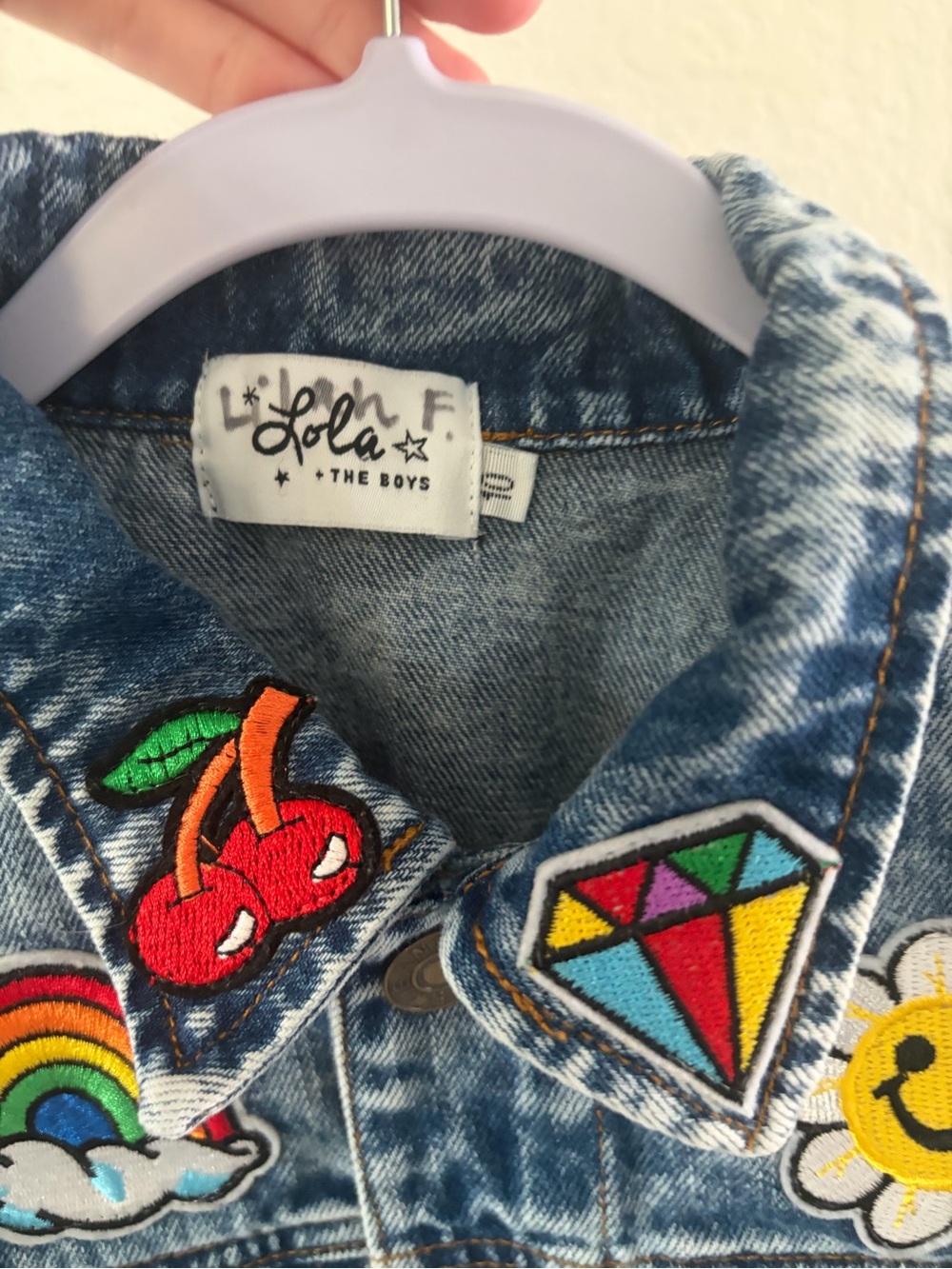 Lola + The Boys Girl’s Denim Jacket, Size 10 - Picture 6 of 6